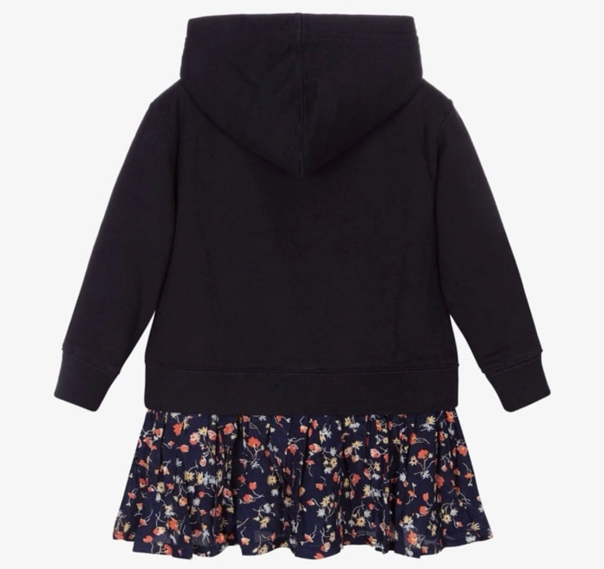 Polo Ralph Lauren Girls' Fleece Hoodie Dress, Boston Commons Navy, Size 16/XL