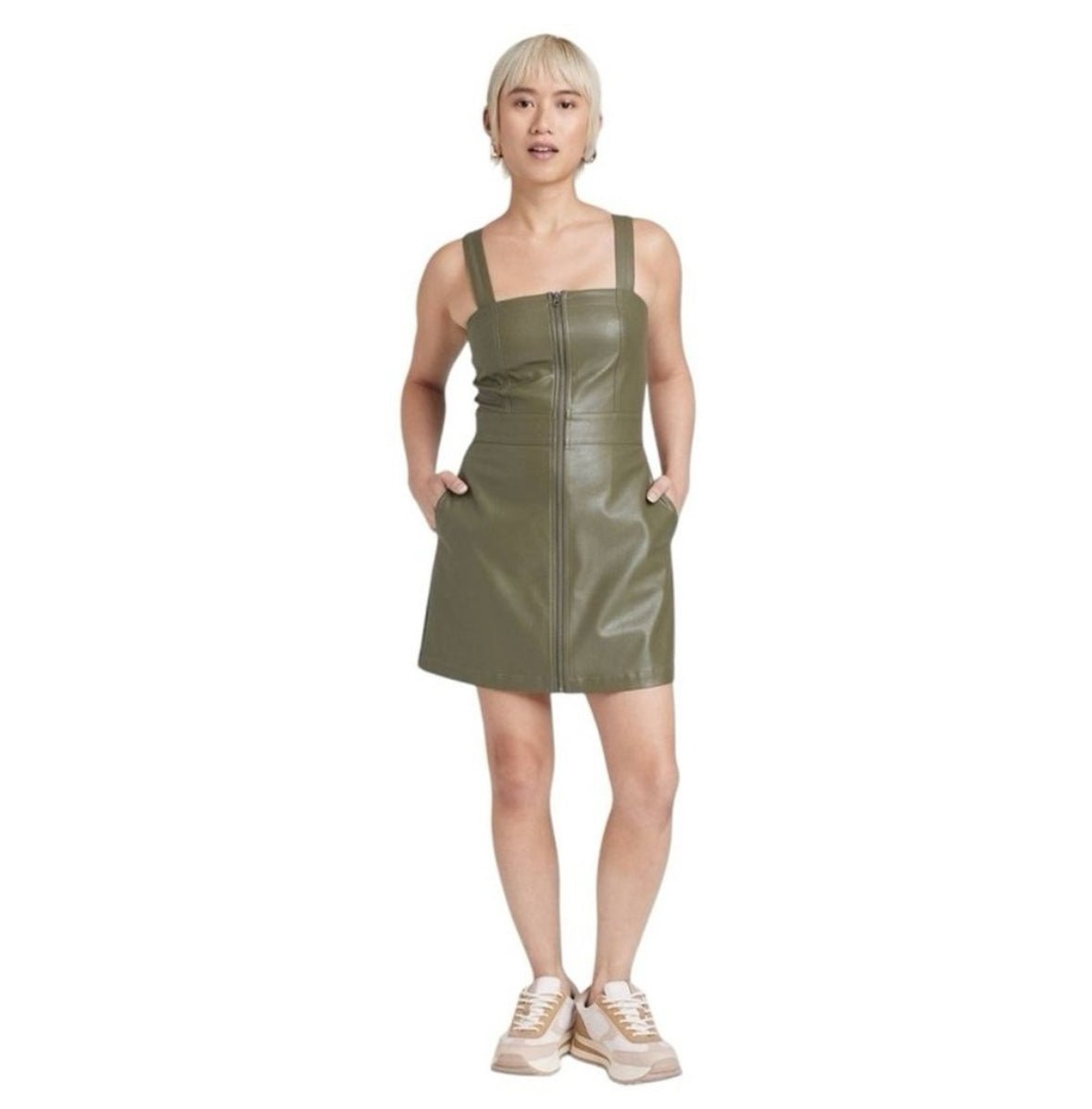 Mini Faux Leather Dress